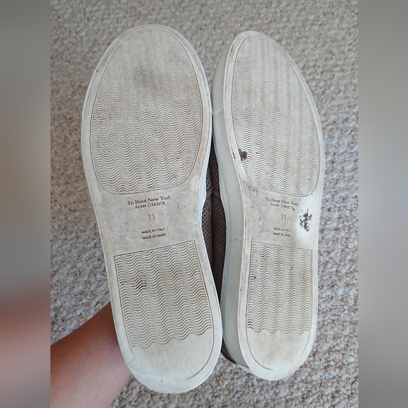 To Boot New York Racer Gray Perforated Suede Slip-On Sneaker SIZE 11 - Picture 14 of 15